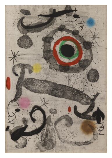 View full screen - View 1 of Lot 3. JOAN MIRÓ | L'ASTRE DU MARÉCAGE (DUPIN 426).