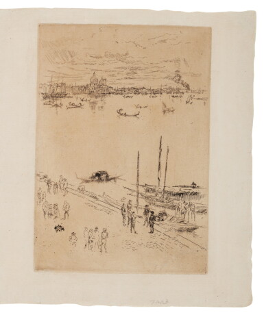 View full screen - View 1 of Lot 138. JAMES ABBOTT MCNEILL WHISTLER | UPRIGHT VENICE (K. 205; G. 232).