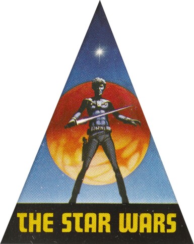View full screen - View 1 of Lot 2. STAR WARS, ADVANCE UNUSED STICKER (DECAL), RALPH MCQUARRIE, 1975 .