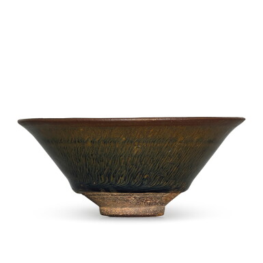 View full screen - View 1 of Lot 394. "A 'JIAN' 'TEMMOKU' HARE'S FUR BOWL SOUTHERN SONG DYNASTY" | 南宋 建窰兔毫盞.