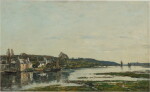 Bretagne. Village au bord d'un estuaire