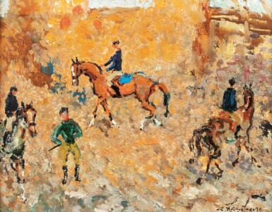 View full screen - View 1 of Lot 198. Au manège.