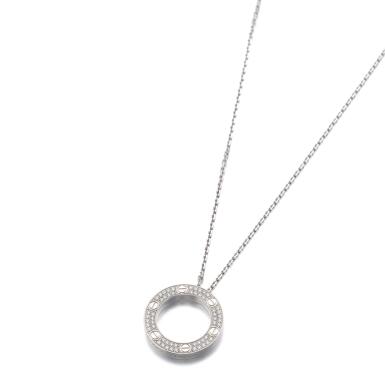 View full screen - View 1 of Lot 96. GOLD AND DIAMOND NECKLACE, CARTIER.
