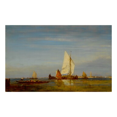 View full screen - View 1 of Lot 61. FÉLIX ZIEM | LA PÊCHE AU LARGE DE BURANO.