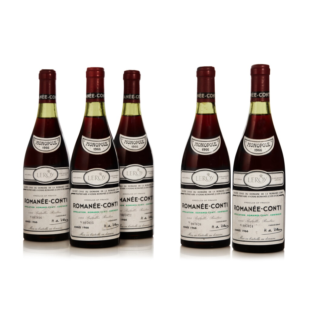 View full screen - View 1 of Lot 374. Romanée Conti 1966 Domaine de la Romanée-Conti (5 BT).