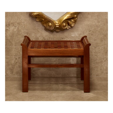 View full screen - View 1 of Lot 184. PIERRE CHAREAU | STOOL, MODEL NO. ET508.