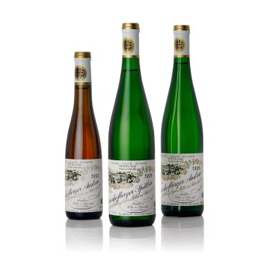 View full screen - View 1 of Lot 8514. Scharzhofberger Riesling Auslese Egon Müller "Vertical" (4 HB, 5 BT).