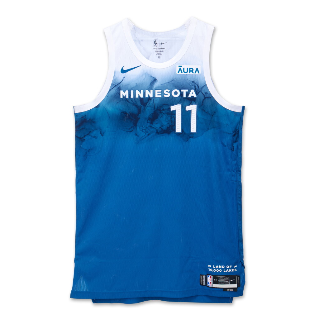 View full screen - View 1 of Lot 16. Naz Reid Minnesota Timberwolves 2023-2024 In-Season Tournament Game Worn City Edition Jersey.