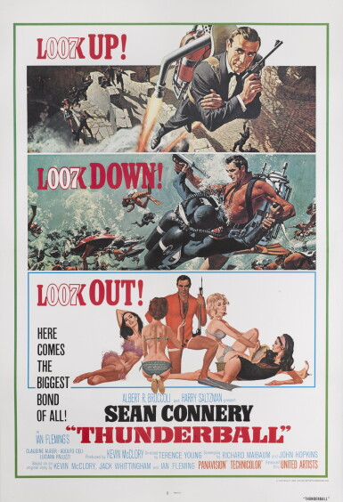 View full screen - View 1 of Lot 82. Thunderball (1965), poster, US, re-release (1980).