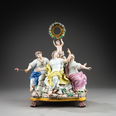 View full screen - View 1 of Lot 158. Doccia, circa 1755 - 1770, After a model of Giambattista Foggini | Manufacture de Doccia, vers 1755 - 1770, d'après un modèle de Giambattista Foggini.