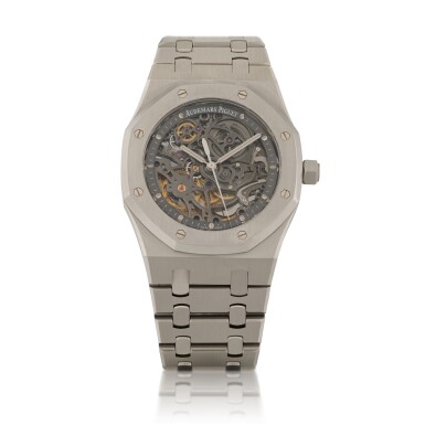 View full screen - View 1 of Lot 102. Royal Oak, Ref. 15305ST.OO.1220ST.01, Stainless steel skeletonized wristwatch with bracelet Circa 2012 | 愛彼 | 15305ST.OO.1220ST.01型號「Royal Oak」精鋼鏤空鍊帶腕錶,約2012年製.