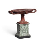 An Italian rosso and verde antico tazza, 19th century