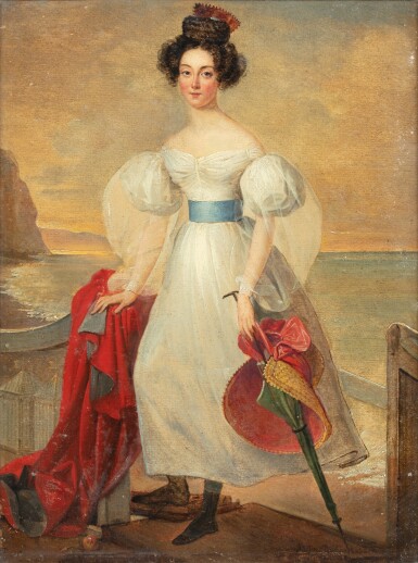 View full screen - View 1 of Lot 646. The Duchess of Berry at Dieppe in 1829 | La duchesse de Berry à Dieppe en 1829.