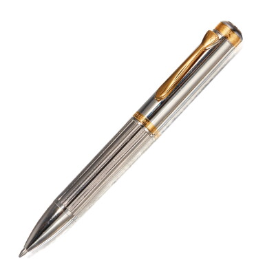 View full screen - View 1 of Lot 105. PELIKAN | A STERLING SILVER AND GOLD PLATED BALLPOINT PEN, CIRCA 2000.