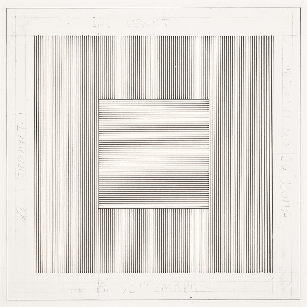 全螢幕檢視 - 查看817SOL LEWITT | WORKING DRAWING FOR POSTER的1