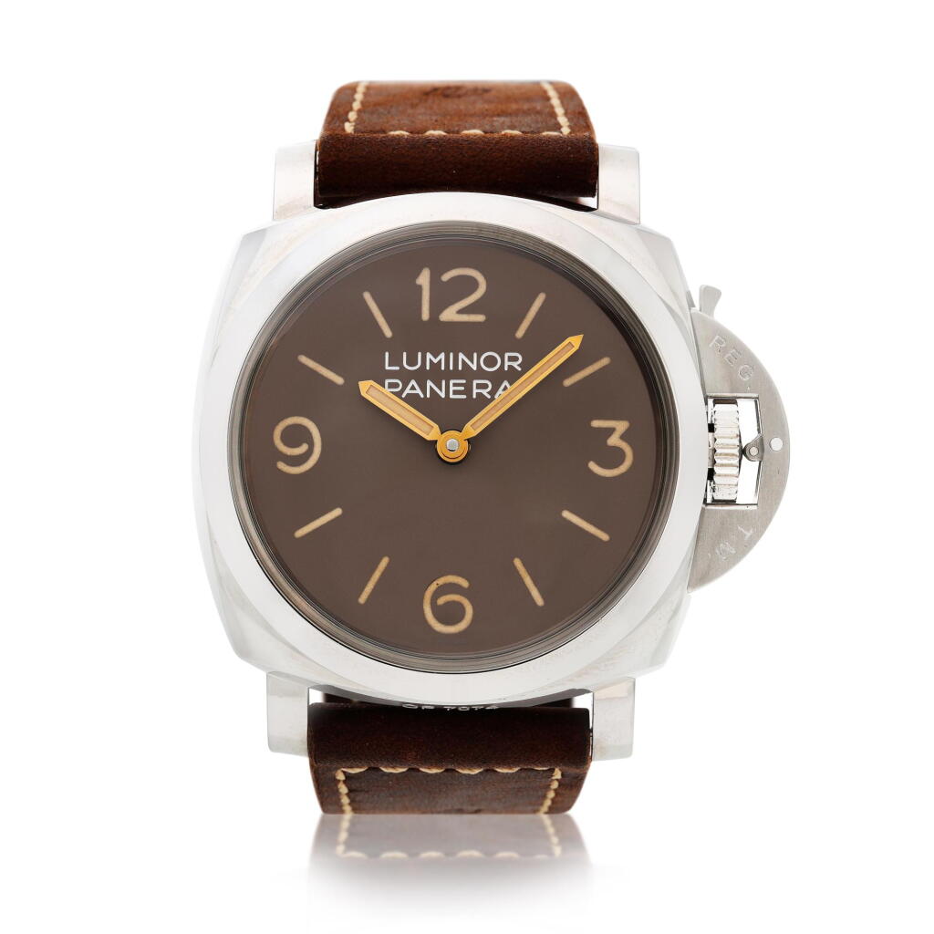 View full screen - View 1 of Lot 39. Reference PAM00663 Luminor 1950, A stainless steel wristwatch, Circa 2016.