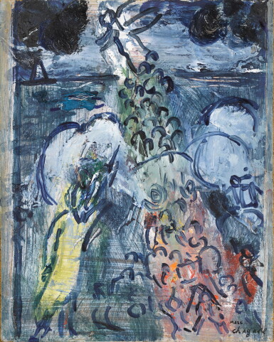 View full screen - View 1 of Lot 189. Esquisse pour "La Traversée de la Mer Rouge".