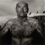 Tattooed Man at a Carnival, MD.