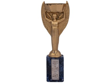 View full screen - View 1 of Lot 21. 1970 World Cup Jules Rimet Trophy Presented to Pele.