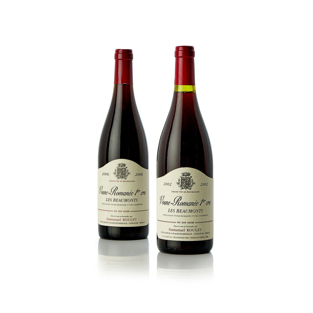 View full screen - View 1 of Lot 7031. Vosne Romanée, Les Beaumonts Emmanuel Rouget "Vertical" (2 BT).