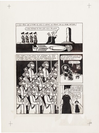 View full screen - View 1 of Lot 26. Persepolis (Original Book Art, page 26).