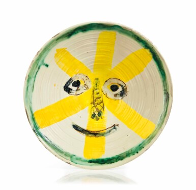 View full screen - View 1 of Lot 455. Visage souriant / Motifs informels.