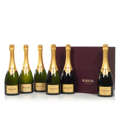 View full screen - View 1 of Lot 9401. Krug Grande Cuvée 162-167ème Éditions "Vertical" (6 BT).