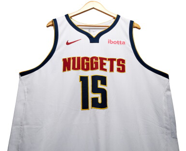 View full screen - View 1 of Lot 10. Nikola Jokić Denver Nuggets 2024-2025 Game Worn Association Edition Jersey | 48 Points | Double-Double.