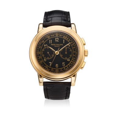 View full screen - View 1 of Lot 356. Reference 5070 A yellow gold chronograph wristwatch, Circa 1999.