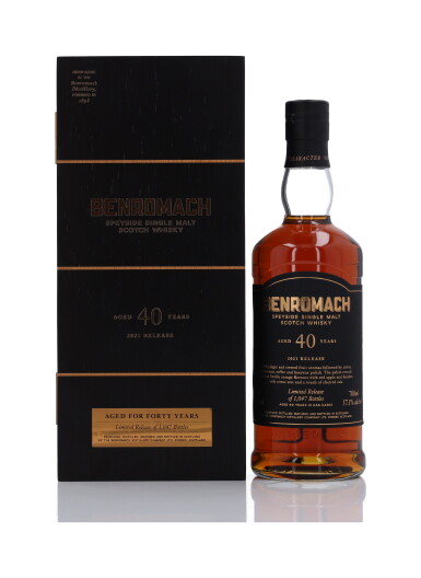 View full screen - View 1 of Lot 120. Benromach 40 Year Old 2021 Release 57.1 abv NV (1 Bottle 70cl).