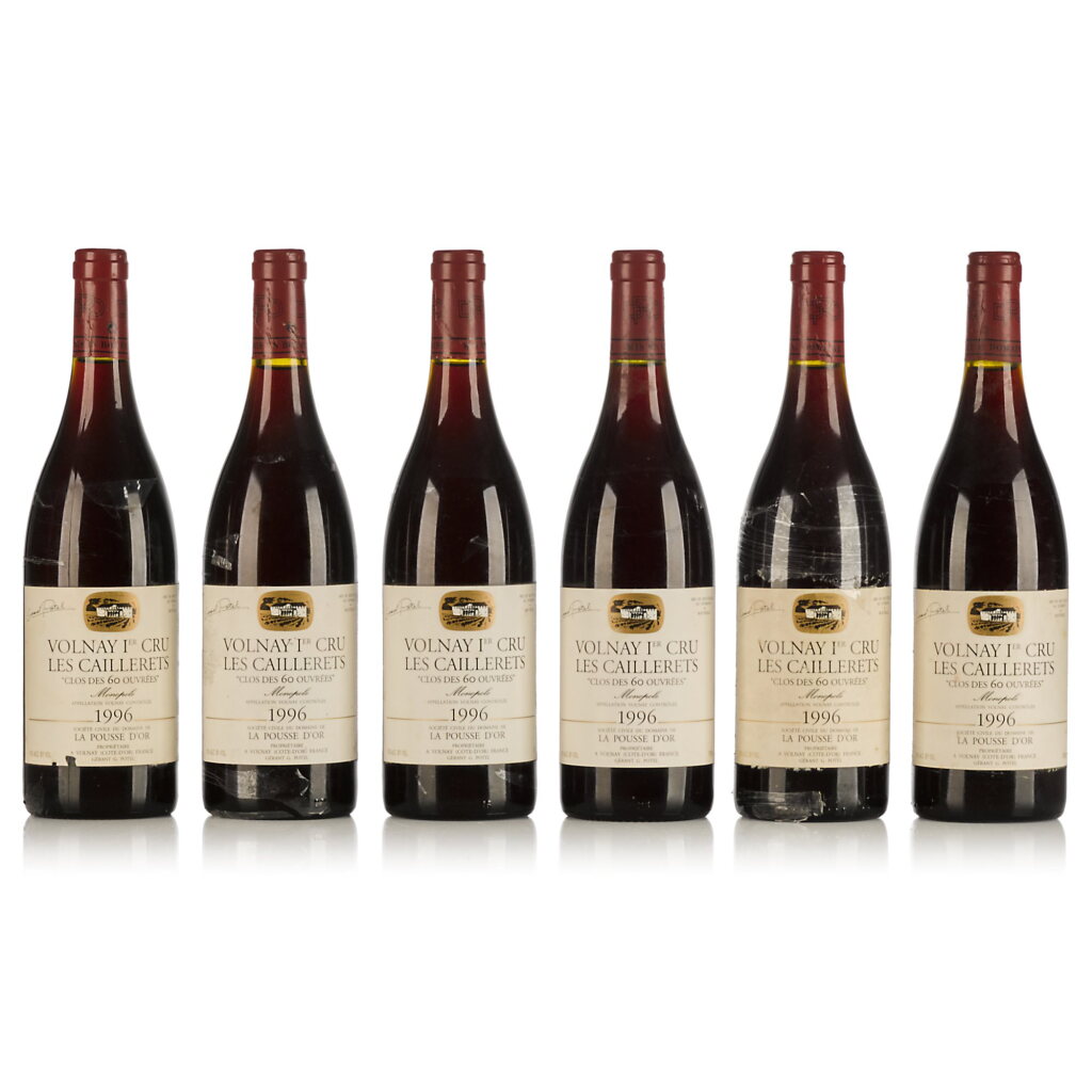 View full screen - View 1 of Lot 694. Volnay, Les Caillerets, Clos des 60 Ouvrées 1996 Domaine de La Pousse d'Or (12 BT).