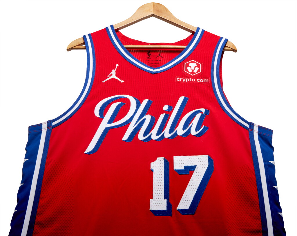 View full screen - View 1 of Lot 200. Buddy Hield Philadelphia 76ers 2024 NBA Playoffs Eastern Conference Round 1 Game Worn Statement Edition Jersey | Game 1.