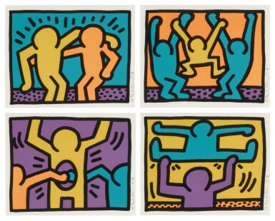 View full screen - View 1 of Lot 37. KEITH HARING | POP SHOP I (LITTMANN PP. 82-83).