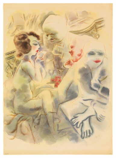 View full screen - View 1 of Lot 68. Sold Without Reserve | GEORGE GROSZ | BLICK HINEIN (LOOKING IN).