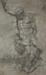 Recto and Verso: Samson slaying the Philistines after Michelangelo