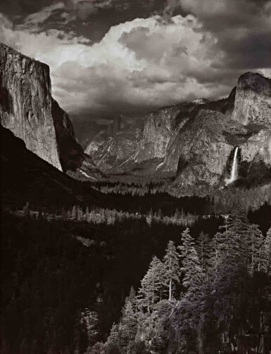 View full screen - View 1 of Lot 3. Thunderstorm, Yosemite Valley, California.