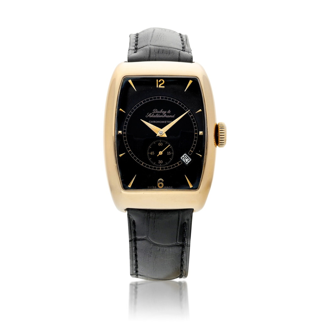 View full screen - View 1 of Lot 8203. Aerodyn Chronometre | A yellow gold wristwatch with date, Circa 2000 | Aerodyn Chronometre | 黃金腕錶,備日期顯示,約2000年製.