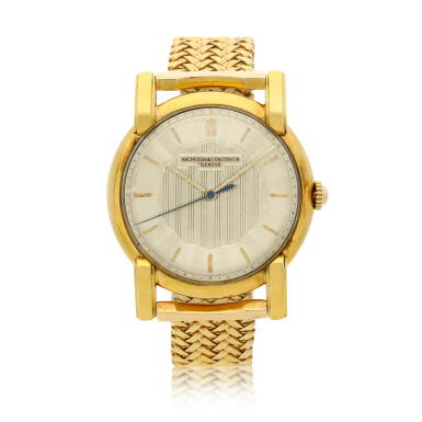 View full screen - View 1 of Lot 68. Reference 4735 A yellow gold wristwatch, Circa 1951.