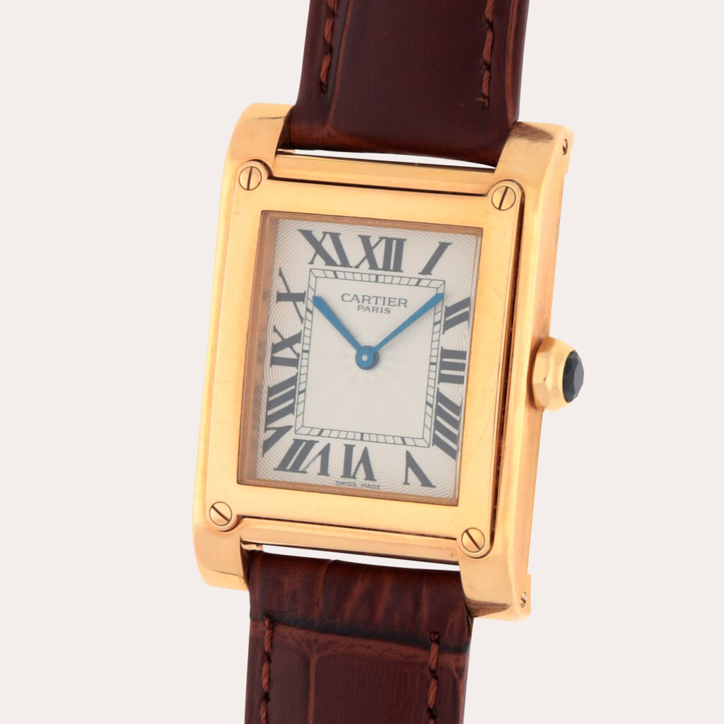 View full screen - View 1 of Lot 240. Tank à Vis 'CPCP', Reference 2484D | A yellow gold wristwatch | Circa 2005.