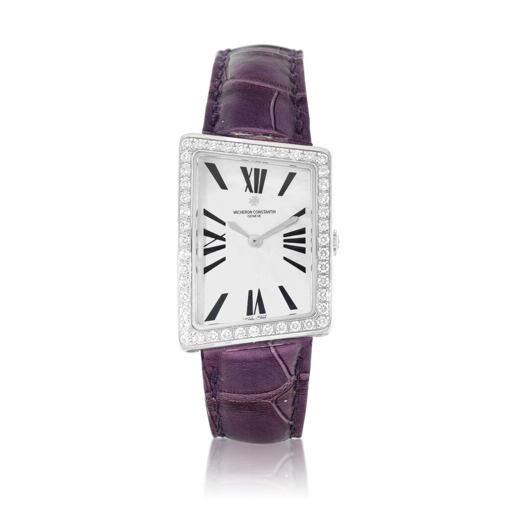 View full screen - View 1 of Lot 9270. Vacheron Constantin | Reference 25521, A white gold and diamond-set wristwatch with mother-of-pearl dial, Circa 2010 | 江詩丹頓 | 型號25521 白金鑲鑽石腕錶,備珠母貝錶盤,約2010年製.