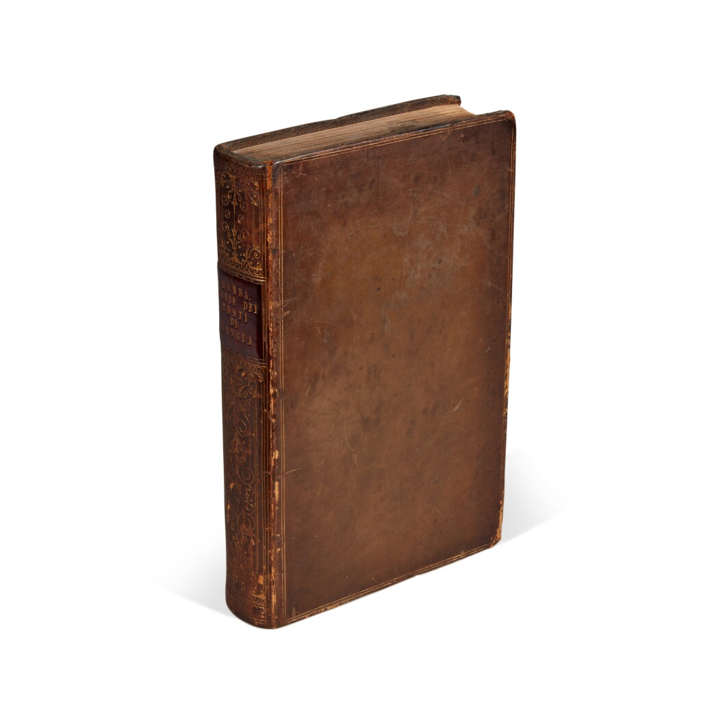 View full screen - View 1 of Lot 1695. Gamba, Serie dei testi di lingua, Venice, 1839, nineteenth-century calf gilt.