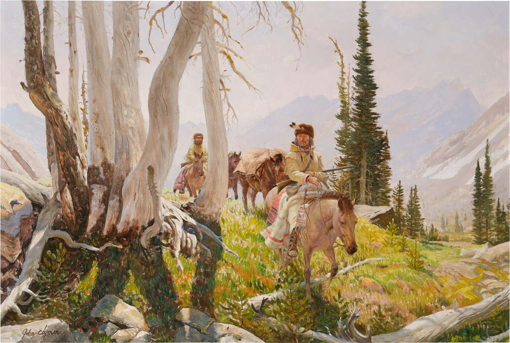 View full screen - View 1 of Lot 17. Trappers Coming Out.