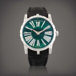 Excalibur, Reference DBEX0518 | A limited edition stainless steel wristwatch with malachite dial, Made for the Kuwait market, Circa 2015 | 羅杰杜彼 | Excalibur 型號DBEX0518 | 限量版精鋼腕錶,備孔雀石錶盤,為科威特市場而製,約2015年製