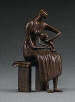 HENRY MOORE | MAQUETTE FOR MOTHER AND CHILD WITH APPLE