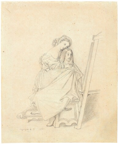 View full screen - View 1 of Lot 70. JEAN-AUGUSTE-DOMINIQUE INGRES | RAPHAEL ET LA FORNARINA.