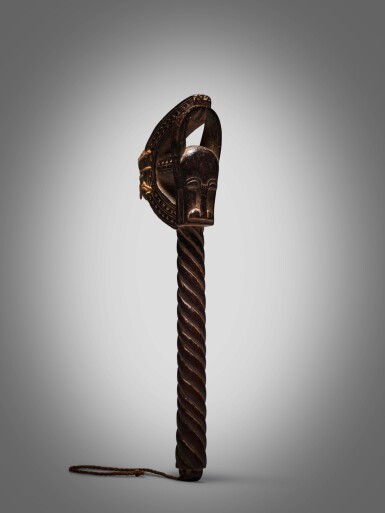 View full screen - View 1 of Lot 49. Baule Gong Striker for a Trance Diviner, Côte d’Ivoire.