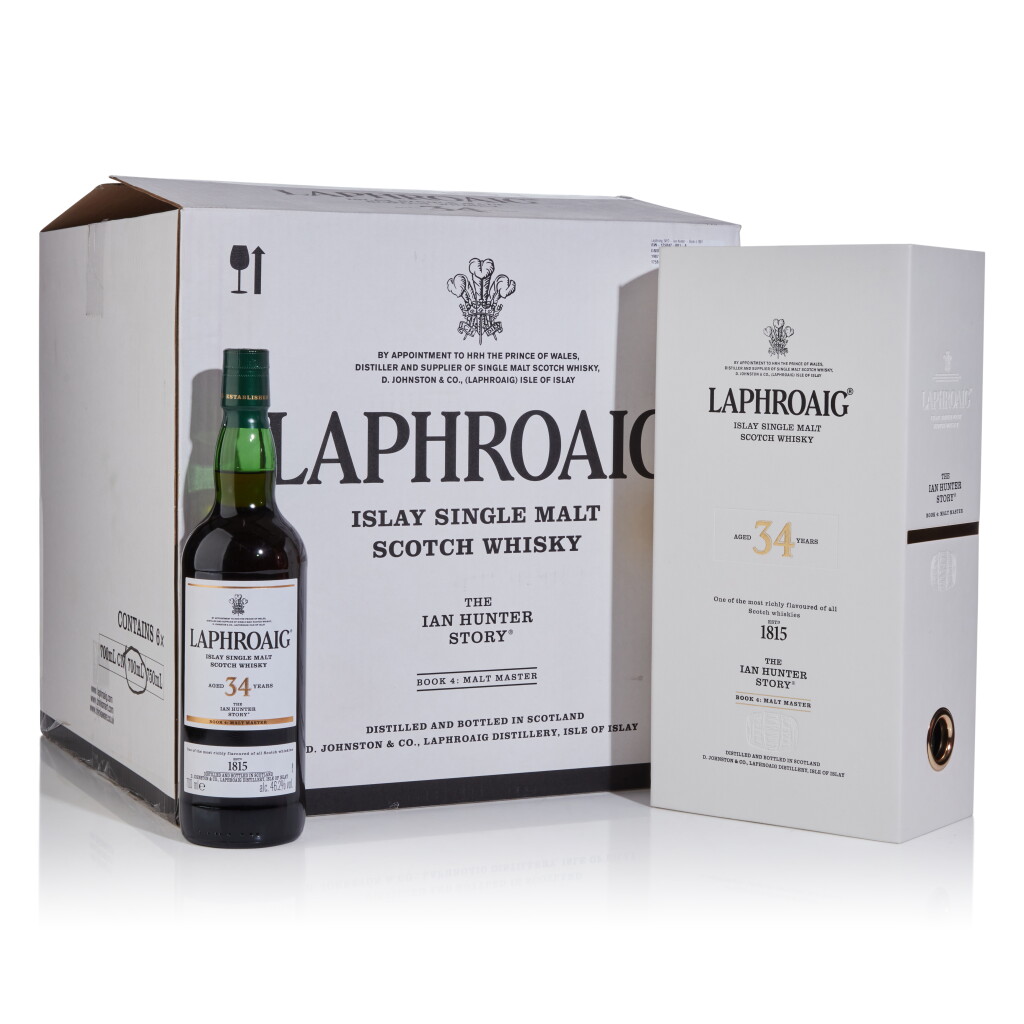 View full screen - View 1 of Lot 50. Laphroaig 34 Year Old The Ian Hunter Story Book 4: Malt Master 46.2 abv 1987 (6 Bottles 70cl).