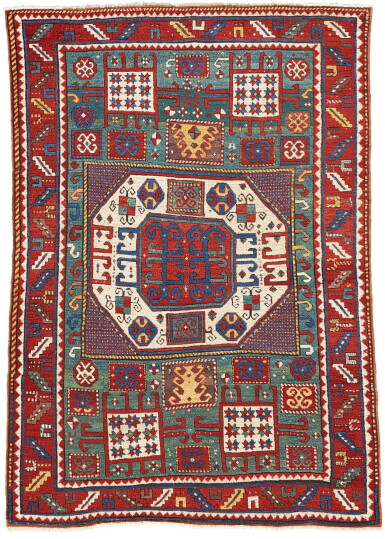 View full screen - View 1 of Lot 31. A KARACHOPT KAZAK RUG, WEST CAUCASUS.