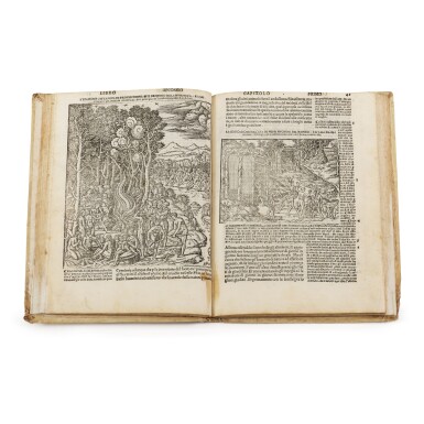 View full screen - View 1 of Lot 240. Vitruvius, Architettura, Perugia, 1536, old vellum.