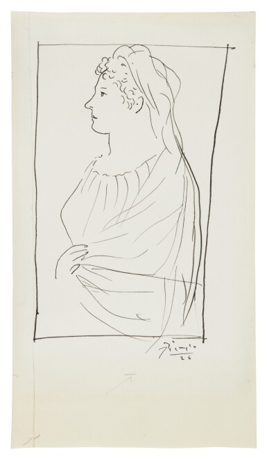 View full screen - View 1 of Lot 29. PABLO PICASSO | FEMME DE PROFIL.